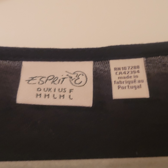 ESPRIT Stretchy Black, Empire Waist Dress, Size MEDIUM - Picture 4 of 4